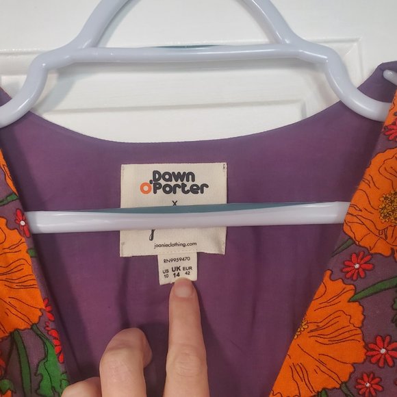 Dawn O’Porter x Joanie: 70's retro style maxi dress, size US 10 (EUC) - Picture 5 of 13